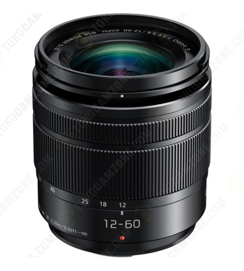 Panasonic Lumix G Vario 12-60mm f/3.5-5.6 ASPH POWER O.I.S. (H-FS12060E-K) (Promo Cashback Rp 500.000)